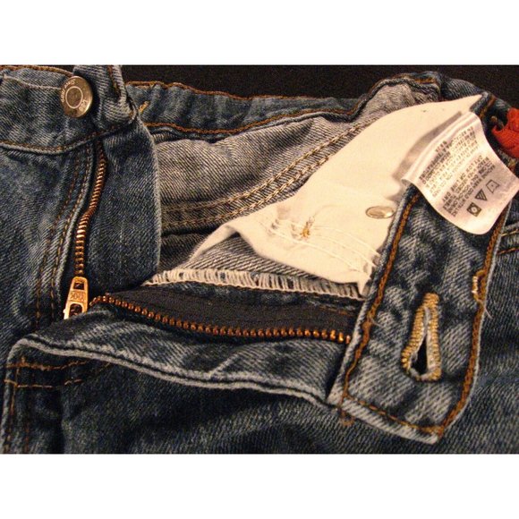 Lee PREMIUM SELECT Juniors JEANS SHORTS 12R CUTOFF Womans Daisy Dukes Blue - Picture 4 of 8